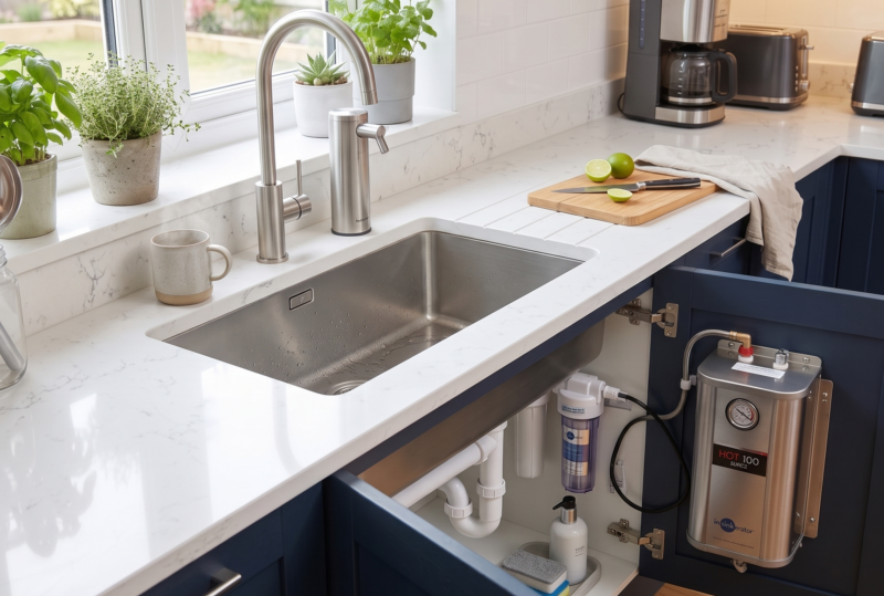 instant hot water kitchen taps