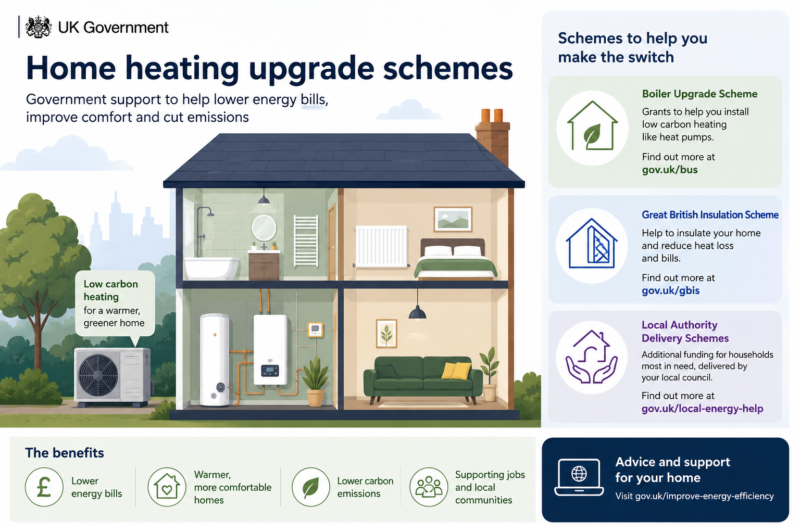 a colour illustration of a house and energy use
