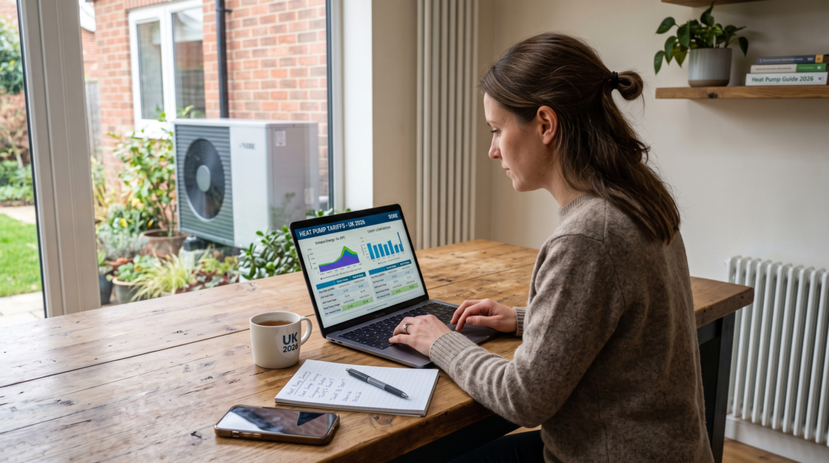 a woman working at home with a laptop