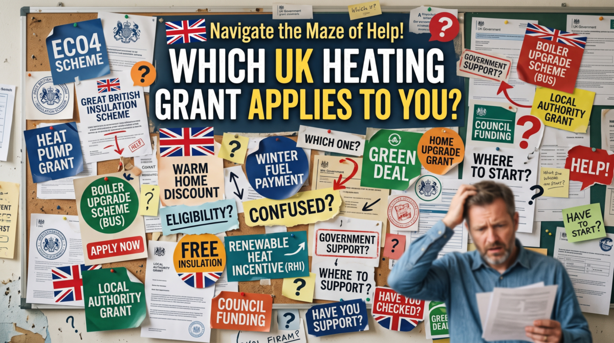 confusion about UK heating grants