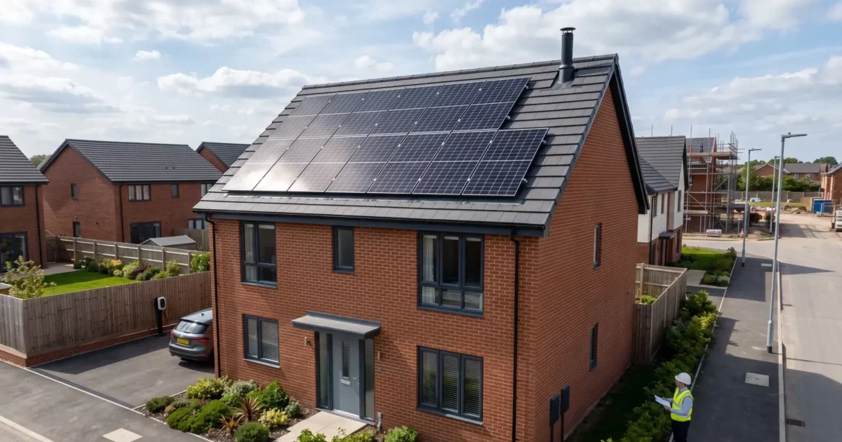 solar PV panels on roof